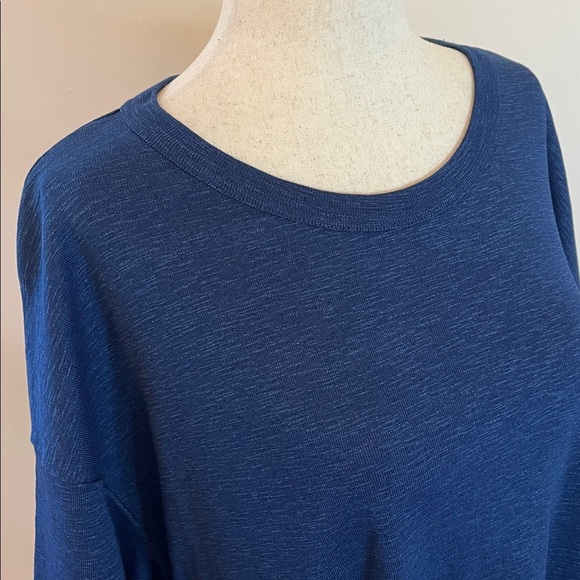 COS 100% Cotton Sheath Dress Navy Blue Oversized Minimalist NWT Size M - Picture 2 of 7